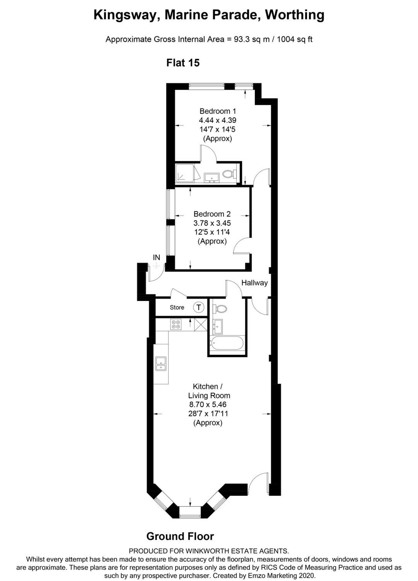 Stunning 2 Bed Apartment Sea Views And Parking Worthing Bagian luar foto